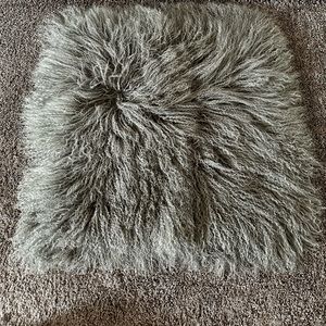 West Elm Mongolian lamb pillow cover - 24x24